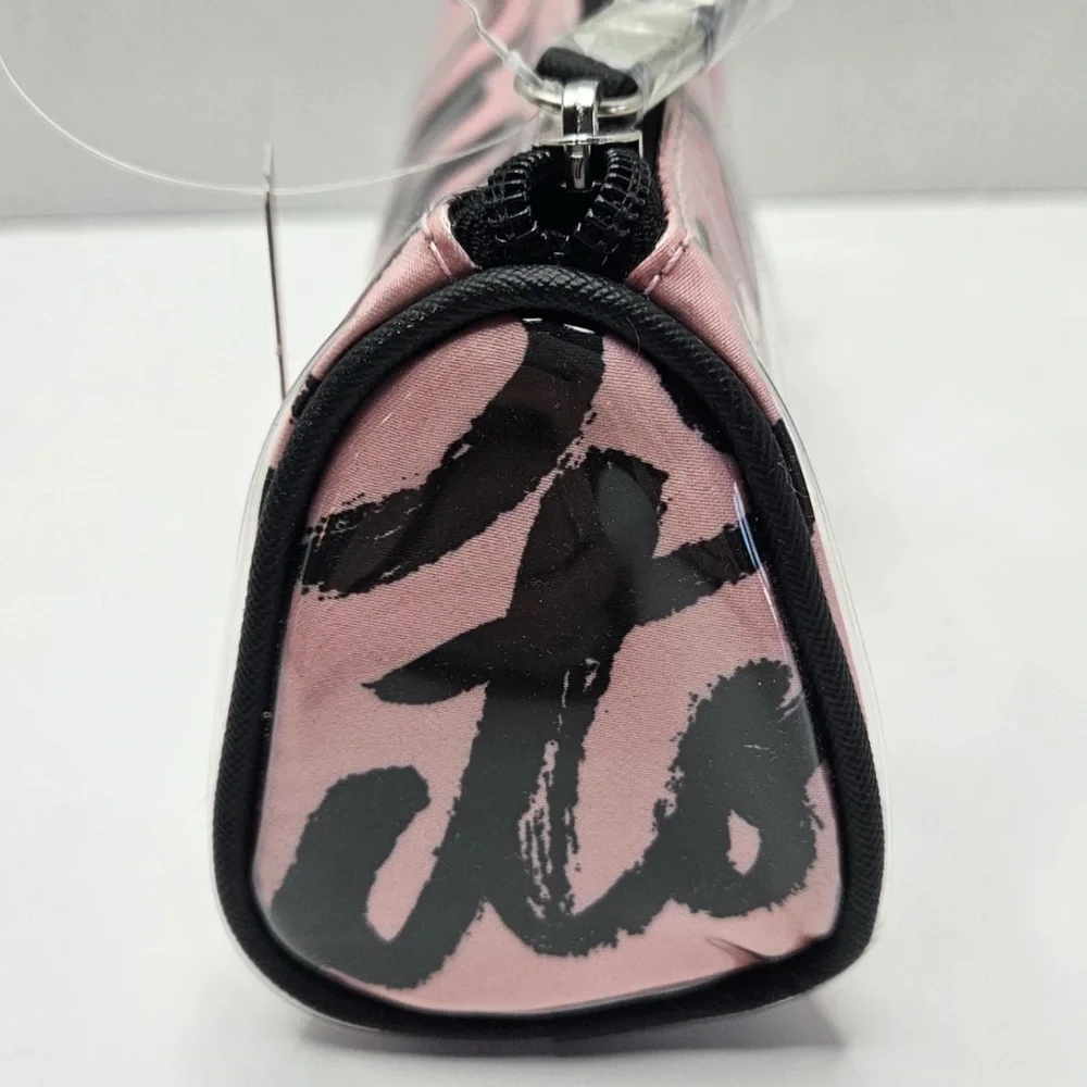 Victoria's Secret Pink and Black Graphic Makeup Pouch - Picture 5 of 8